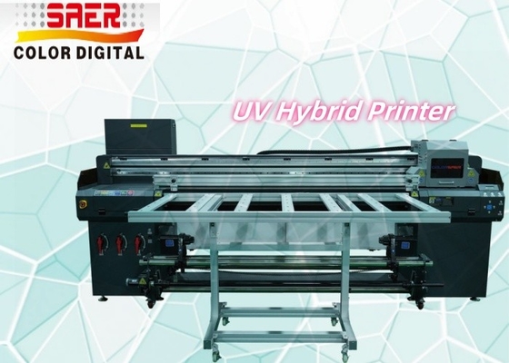 Digital UV Flatbed Printing Machine Wallpaper Banner Poster Hybrid Led Inkjet UV Roll To Roll & Flatbed