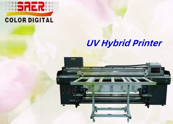 1.8m Hybrid Roll To Roll And Flatbed UV Printer Factory Directly Large UVHybrid Printer