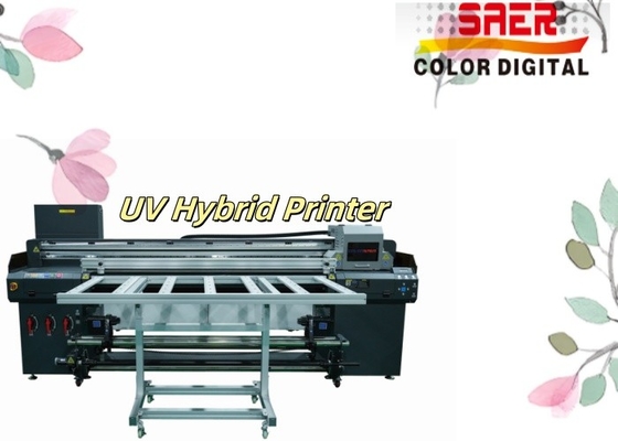 Small Business Flatbed and Roll to Roll UV Hybrid Printer for Ceramic Tiles Wood Aluminum