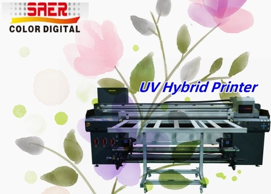 Small Business Flatbed and Roll to Roll UV Hybrid Printer for Ceramic Tiles Wood Aluminum