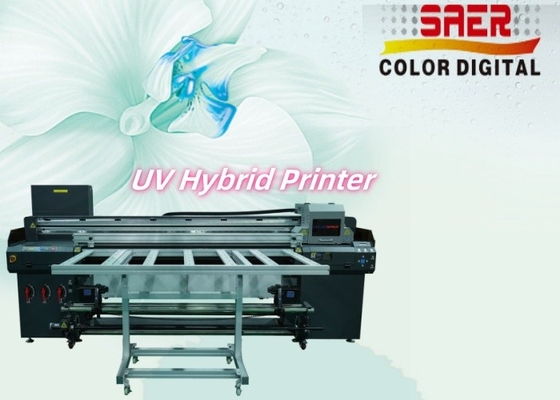 Roll to Roll And Flatbed UV Hybrid Printer Friendly Product 180cm Width UV Printer