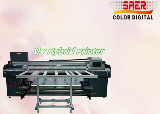 Automatic High Speed Flatbed and Roll to Roll All-in-one Inkjet Printer UV Hybrid Printing Machine