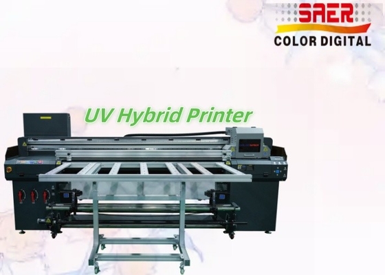 High Quality 1.8m Hybrid UV Printer Flatbed and Roll to Roll UV Printing Machine for Advertising