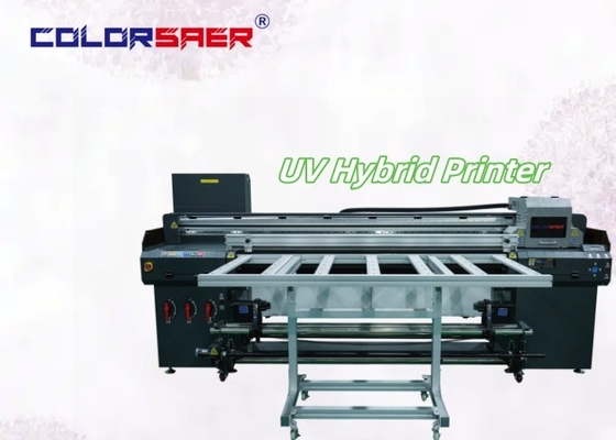 Versatile Multicolor Roll To Roll And Flatbed UV Hybrid Printer For Different Materials