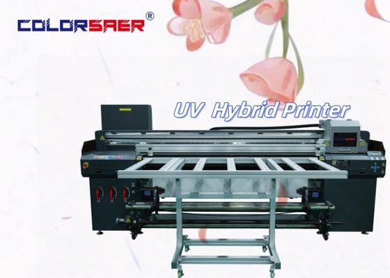 Factory Direct Supply 1.8m UV Hybrid Inkjet Printer Roll To Roll And Flatbed For Shop Machines