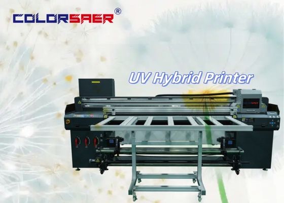 Factory Direct Supply 1.8m UV Hybrid Inkjet Printer Roll To Roll And Flatbed For Shop Machines