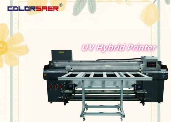 Shanghai Factory Direct Sale 2400 dpi UV Plotter Flatbed and Roll to roll UV hybrid printer