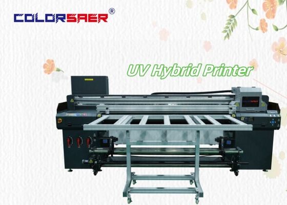 Shanghai Factory Direct Sale 2400 dpi UV Plotter Flatbed and Roll to roll UV hybrid printer