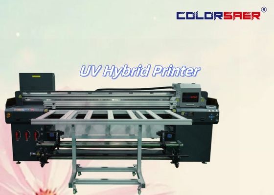 Flatbed And Roll To Roll All In One UV Hybrid Printer 6 Feet UV Plotter