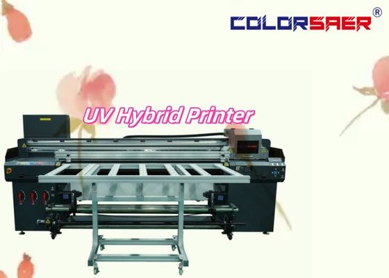 Automatic Industrial Level UV Printing Machine Flatbed And Roll To Roll UV Hybrid Plotter
