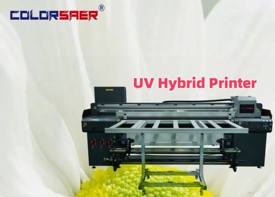 Large Format Color UV Inkjet Printing Machine Roll To Roll And Flatbed UV Hybrid Plotter
