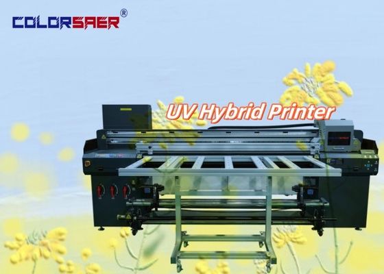 Roll To Roll And Flatbed Self-adhesive Sticker Printing Machine Transfer PET Film Hybrid UV Printer