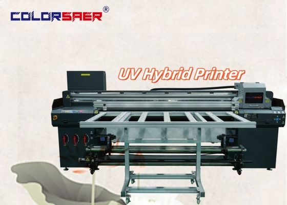 Shanghai Manufacturer Digital Hybrid UV Plotter Wide Format Printer 6 Feet Roll To Roll With Flatbed UV Hybrid Printer