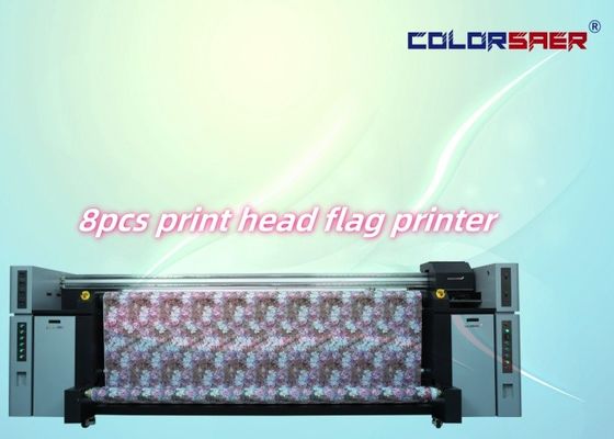 Automatic Grade CMYK Sublimation Inkjet Plotter Large Flag Roll Roll Digital Printer Machine 720dpi