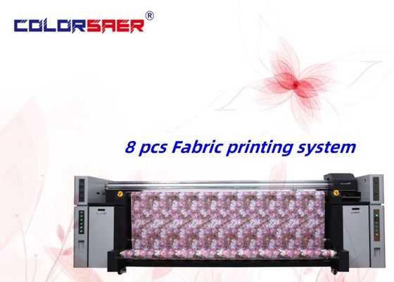 High Efficiency Digital Flag Banner Machine Large Format 3.2m Inkjet Printer 8pcs I3200 Durable Sublimation Dye Ink Printer