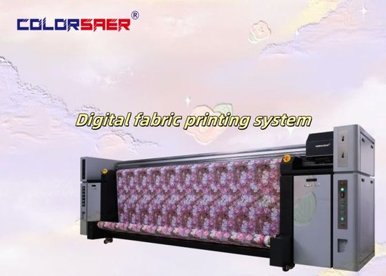 Wear-resistant High-powered I3200A1 8 Head 3200mm All In One Flag Cloth Fabric Digital Textile Fabric Printing Machine