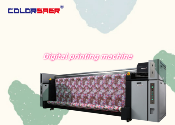 Digital 8 Head Industrial Sublimation Textile Printer Machine Large Format 3.2m 10.5ft Plotter