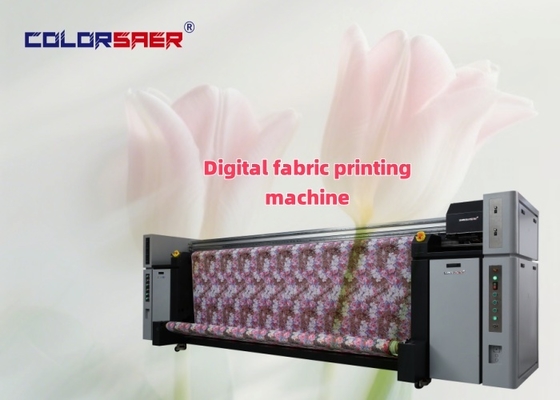3.2m Digital Fabric Printer with Heater - CMYK Sublimation Ink