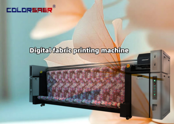 3.2m Digital Fabric Printer with Heater - CMYK Sublimation Ink