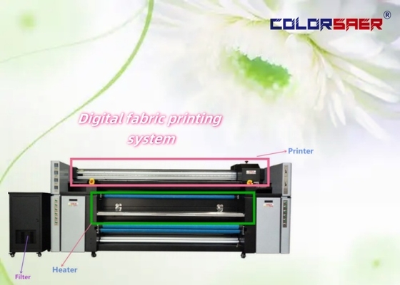 SAER Digital Fabric Printing Machine 2200mm 3 Heads Sublimation