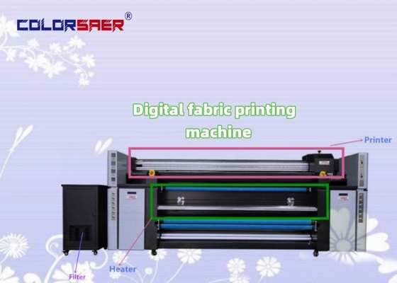 Roll to Roll Digital Fabric Sublimation Printer I3200 Automatic Textile Printing System