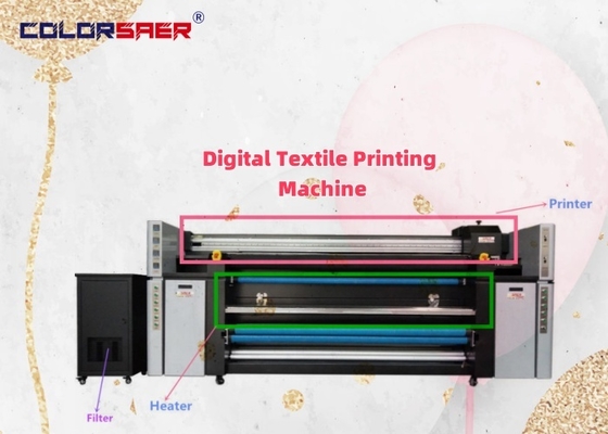 SAER i3200 2200mm Digital Textile Printer with 6kw Heater