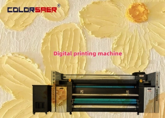 Stable Operation Dye Textile 2m Sublimation Printer 4 Heads Polyester and Cotton Printing Machine