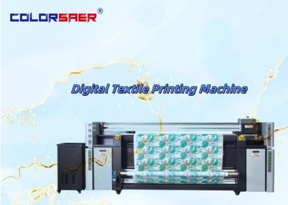 Stable Operation Dye Textile 2m Sublimation Printer 4 Heads Polyester and Cotton Printing Machine