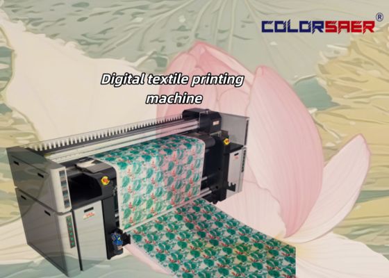 Color SAER 4 colors & 8 colors Textile printing system digital roll to roll fabric plotter for cotton & polyester