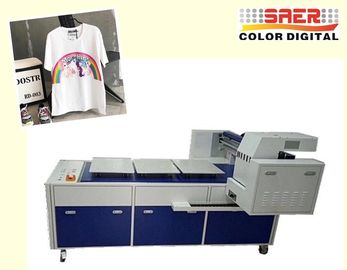 High Speed T Shirt Printing Machine / Digital Flatbed Printer With 8 Ricoh Heads