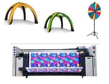 3.2m Multi Color Flag Fabric Plotter Banner Sublimation Plotter With Piezo Inkjet