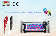 CMYK Digital Fabric Plotter / Table Cover Textile Printing System With High Resolution
