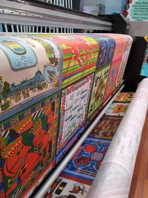 4 heads Sublimation Fabric Plotter 3.5kw Digital Textile Printing Machine