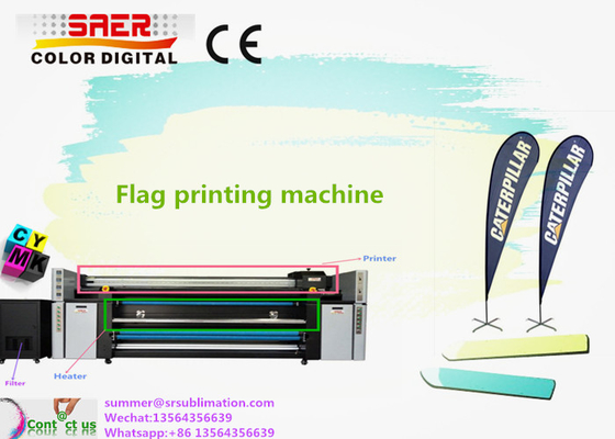 Large Format Pigment Ink Sublimation Printing Machine 1800DPI With 1.5mm Head