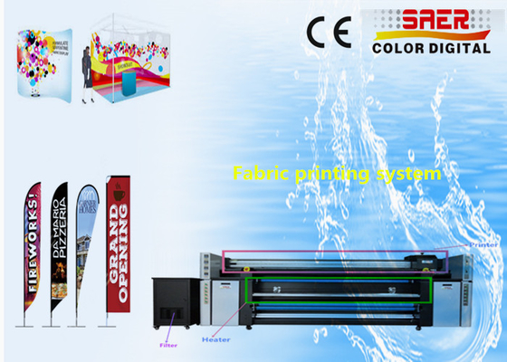 Multicolor Beach Flag Digital Fabric Printing Machine with Pigment Ink