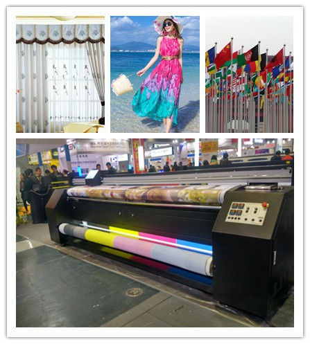 3.2m Width No Pinch Roller Fabric Inkjet Printer For Dye Sublimation Silk Cotton Polyester