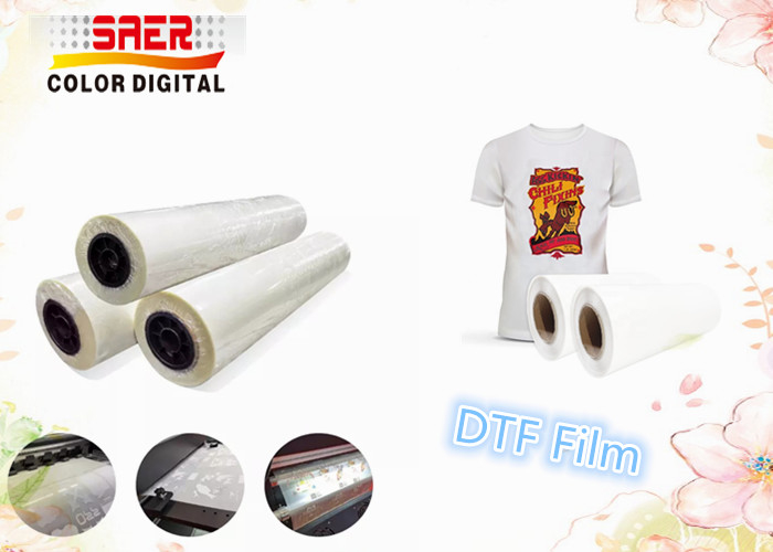 Textiles / Fabrics Thermal Transfer PET Film For DTF Printer 60cm
