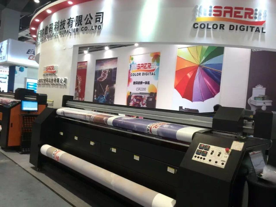 360 * 1080dpi Sublimation Digital Printing Machine For Advertising Flags / Banners