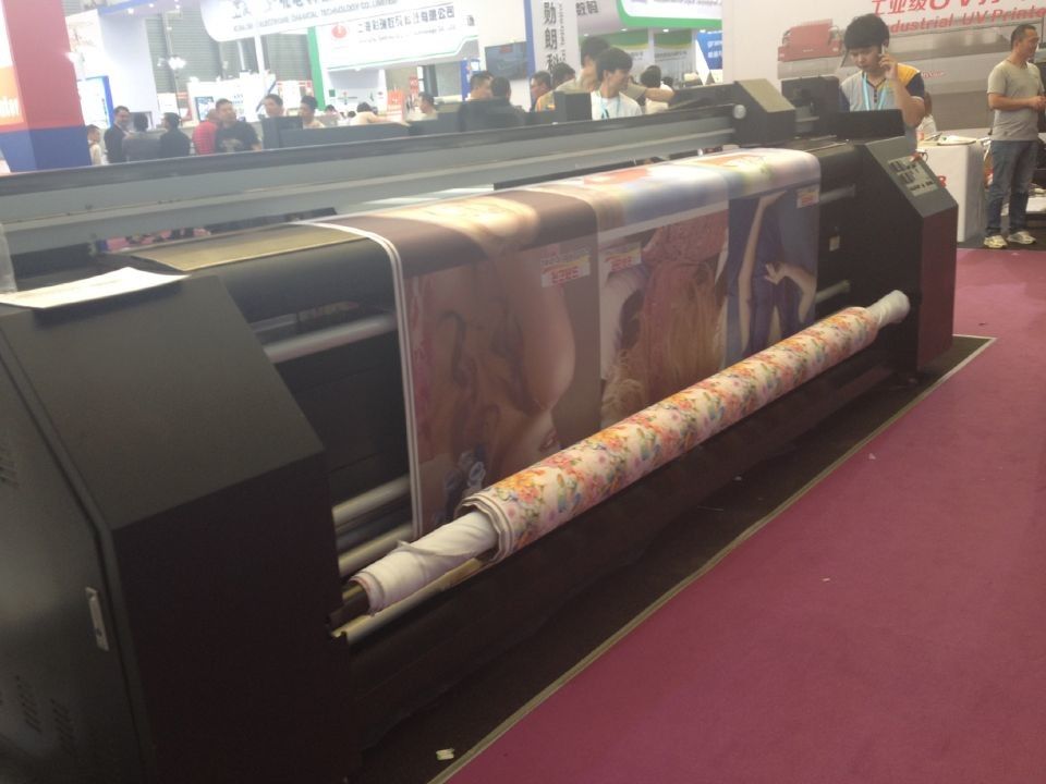 Digital Printing On Fabric Sublimation Printing Machine Dual CMYK For Feather Flag