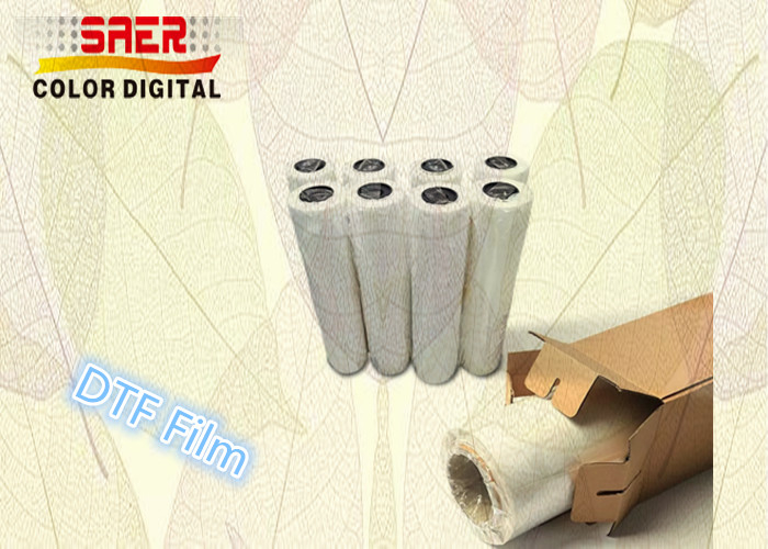 Transparent PET DTF Transfer Film Roll 60cm For Textiles