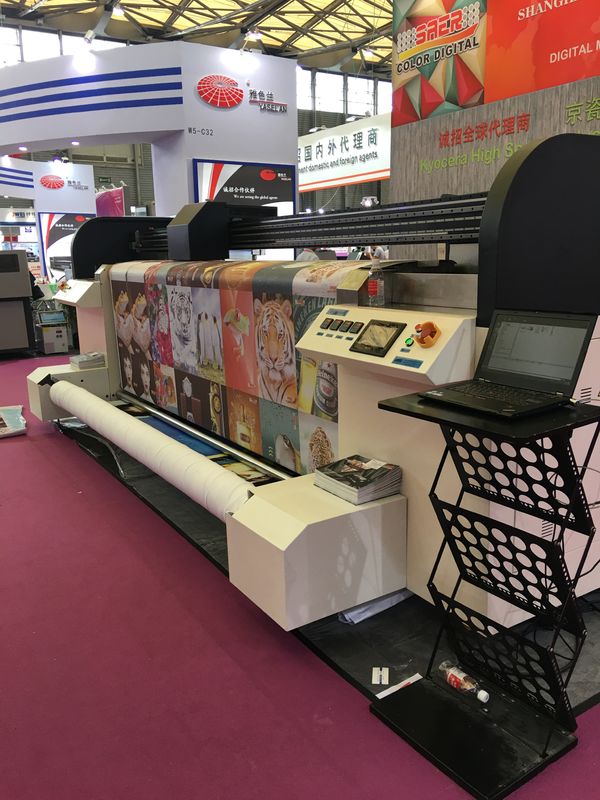 Large Format Multicolor Fabric Printer With Industrial Print Head