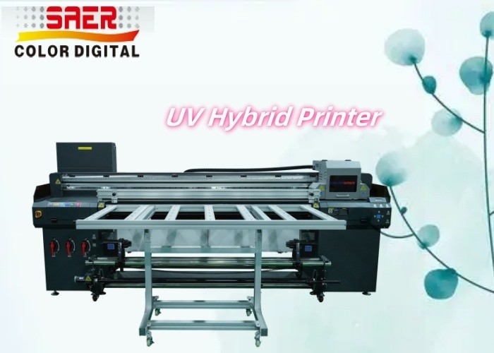 Flatbed And Roll Uv Hybrid Printer For Different Material Kt Board , Pvc , Soft Film , Leather Hybrid Uv Printer