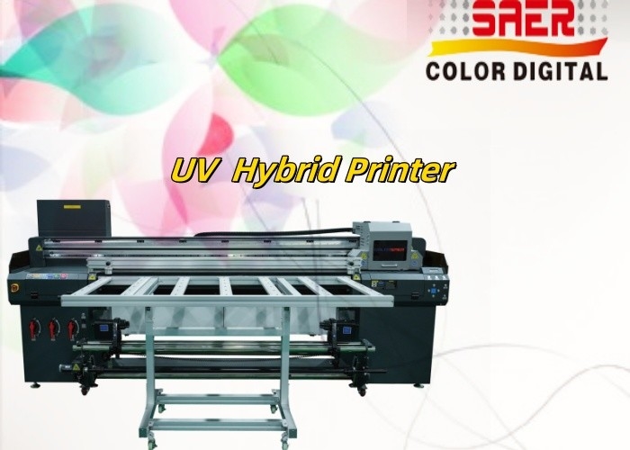 Digital UV Flatbed Printing Machine Wallpaper Banner Poster Hybrid Led Inkjet UV Roll To Roll & Flatbed