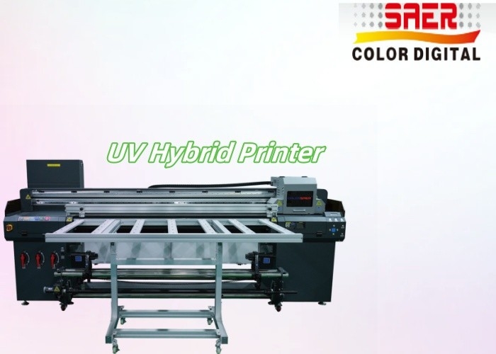 Warranty 1 Year Flatbed and Roll to Roll UV hybrid printer for Poster Banner Sticker Ceiling Film