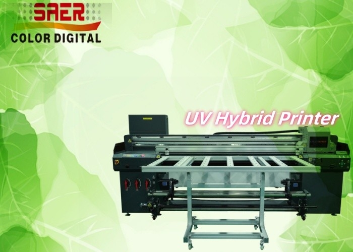 Flatbed And Roll To Roll UV Printer On Leather Wallpaper Canvas Film Borad With High Resolution