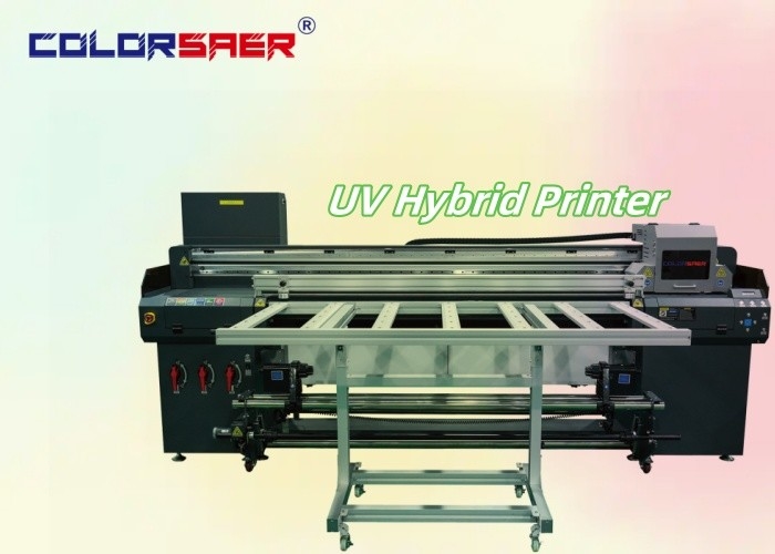 UV Hybrid Digital Printing Plotter Flatbed and Roll to Roll UV Hybrid Inkjet Printer Manufacturing