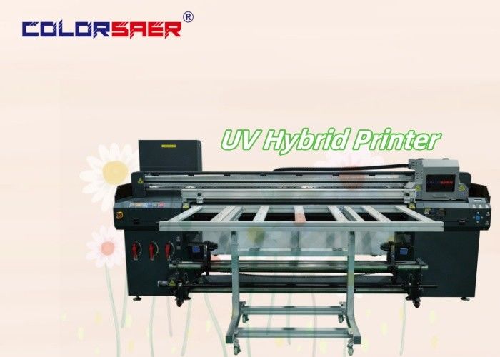 Color SAER  6 Feet Wide Format UV Inkjet Printer Roll to roll and Flatbed UV hybrid Printer