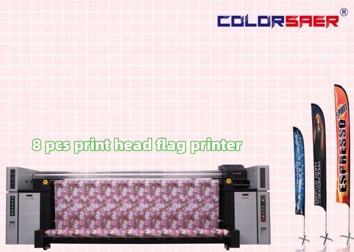 Color SAER I3200 Digital Textile Printing Machine Flag Banner Polyester Fabric Inkjet Dye Sublimation Printer
