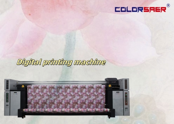 Digital 8 Head Industrial Sublimation Textile Printer Machine Large Format 3.2m 10.5ft Plotter