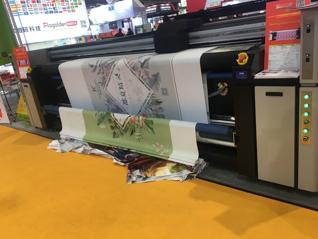 Three Print Head Digital Large Format Textile Printer Inkjet Sublimation Printing